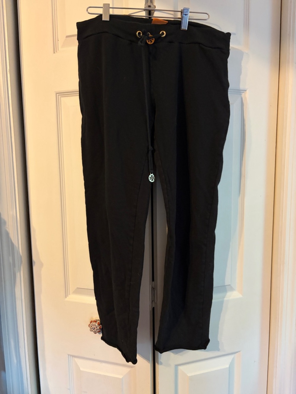 Tory Burch Black Drawstring Track Pants